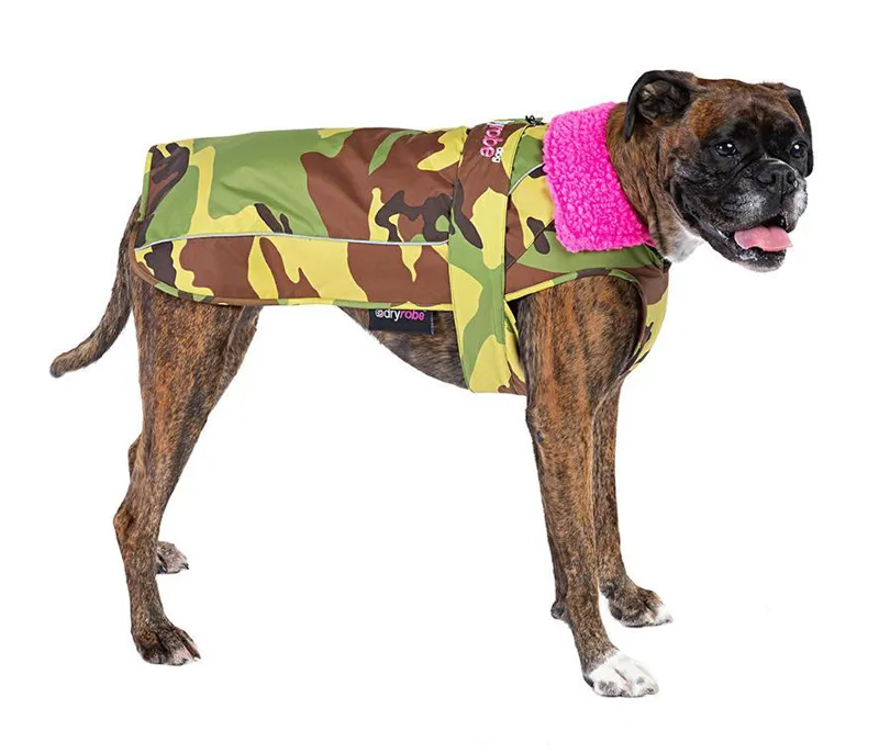 Dryrobe Dog Coat Camo/Pink